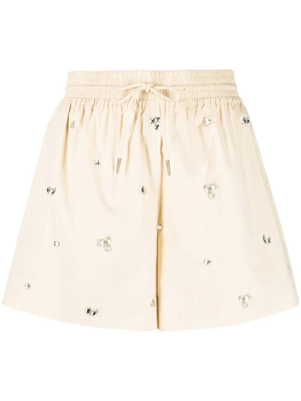NWT Sandro Andalousie Rhinestone Embellished Drawstring Shorts
